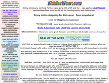Tablet Screenshot of kiddieswear.com